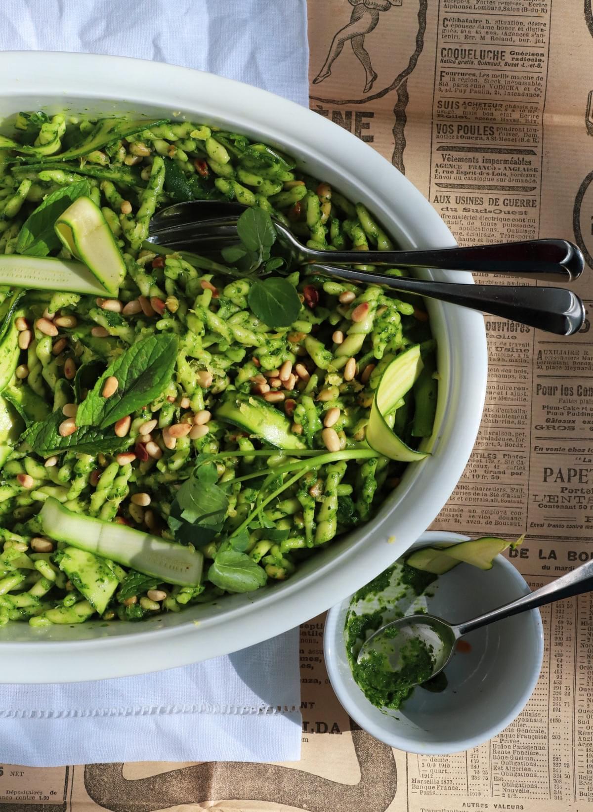 watrercress pesto pasta watrercress pesto pasta