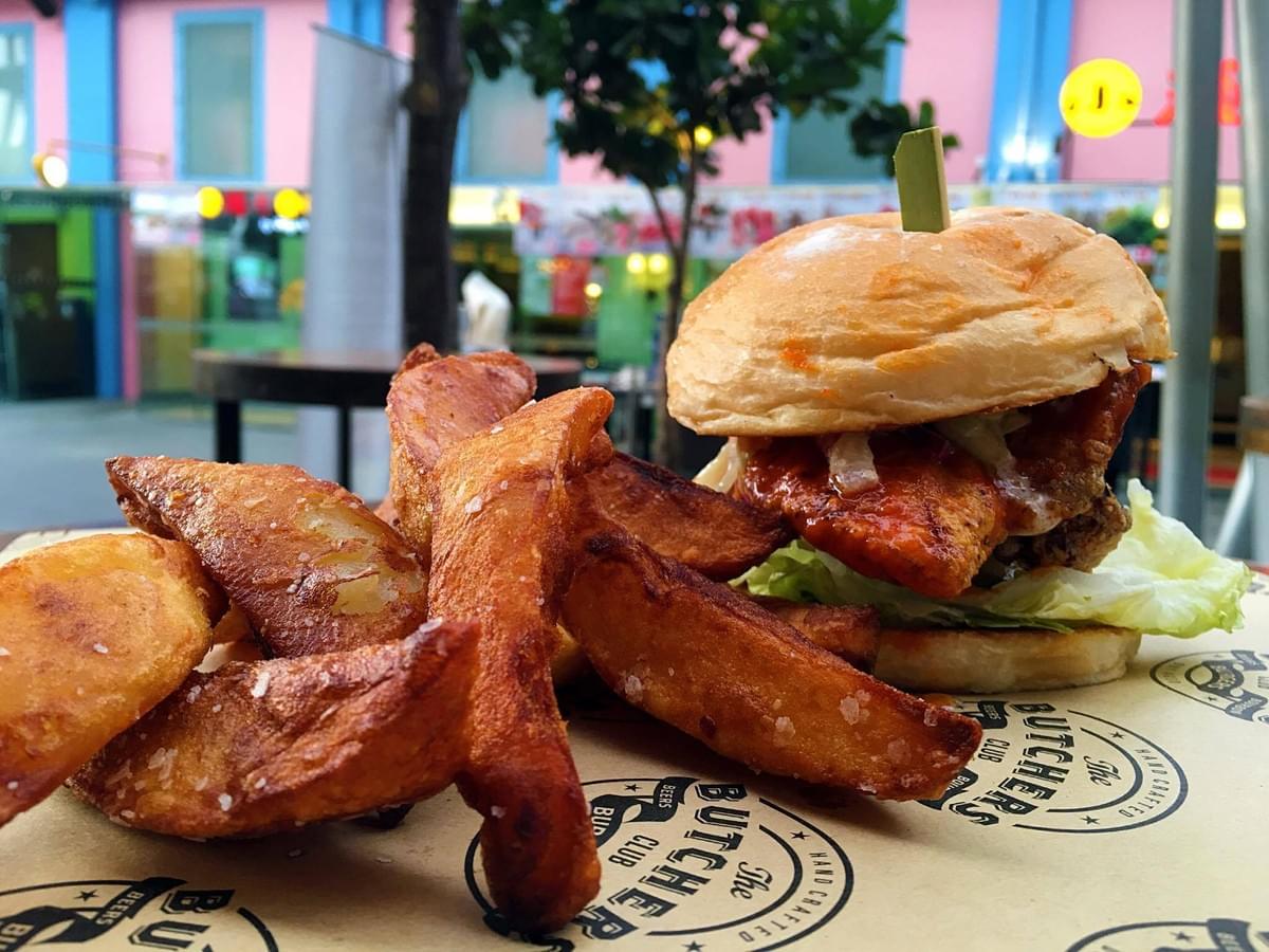 The Gambler Burger with Duck FatFries. Meh. The Gambler Burger with Duck FatFries. Meh.