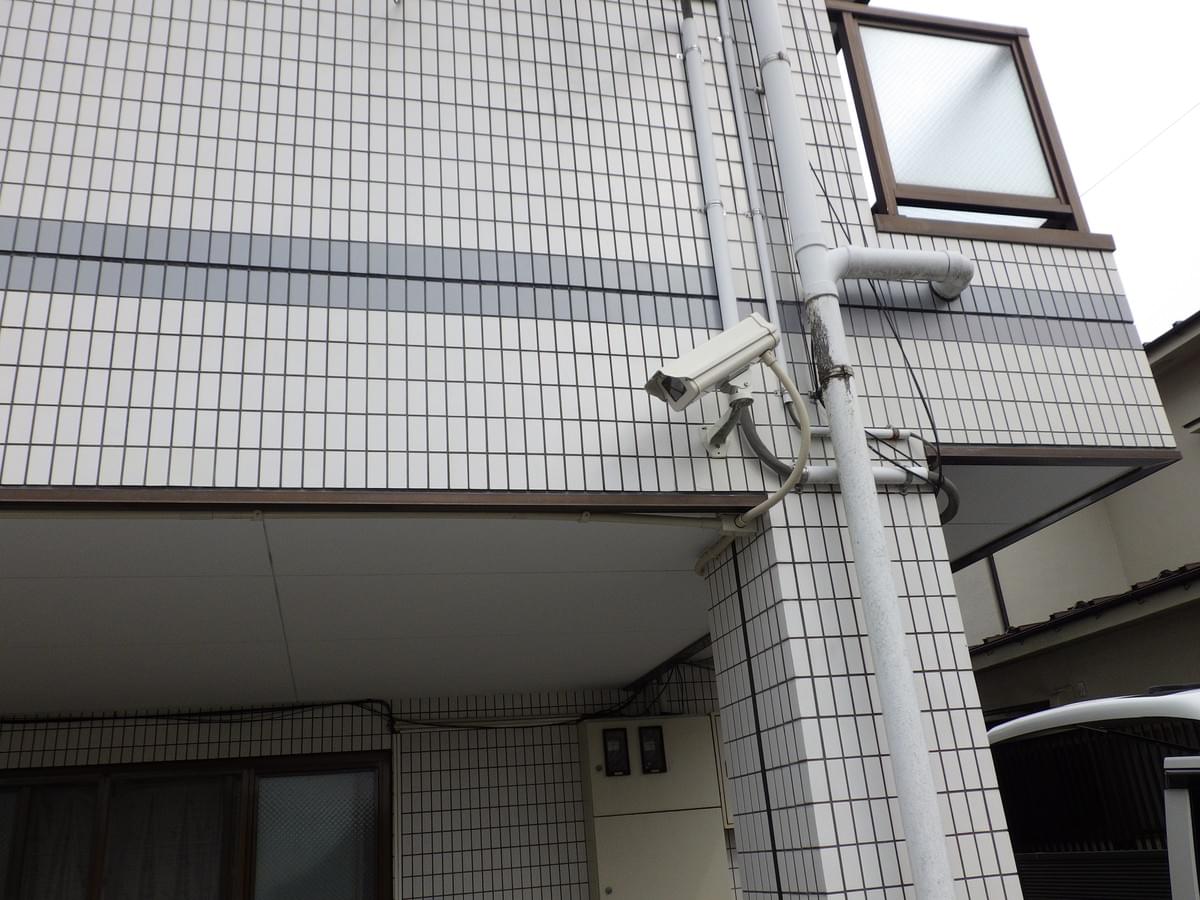 仙台市宮城野区のマンションに防犯カメラ2台設置工事 仙台市宮城野区のマンションに防犯カメラ2台設置工事