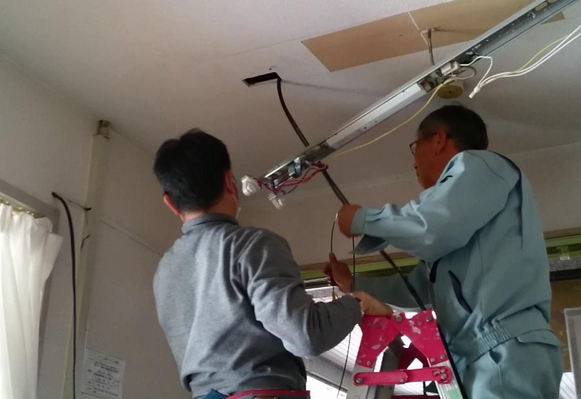 管理人室防犯カメラ配線工事 管理人室防犯カメラ配線工事