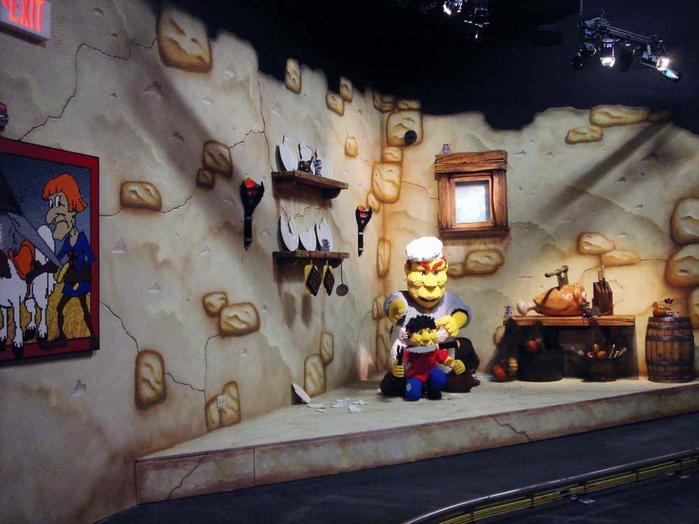 Massive custom wallpaper murals used throughout tram ride in Chicago Legoland Massive custom wallpaper murals used throughout tram ride in Chicago Legoland