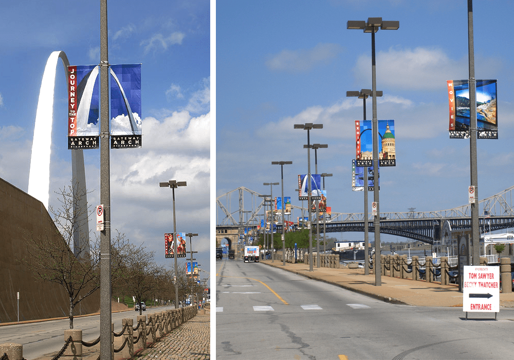 St Louis Gateway Arch Pole Banner Program St Louis Gateway Arch Pole Banner Program