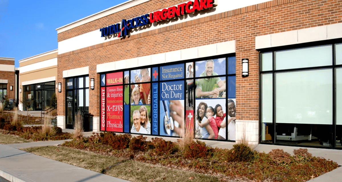 Urgant Care Storefront Window Graphics Urgant Care Storefront Window Graphics