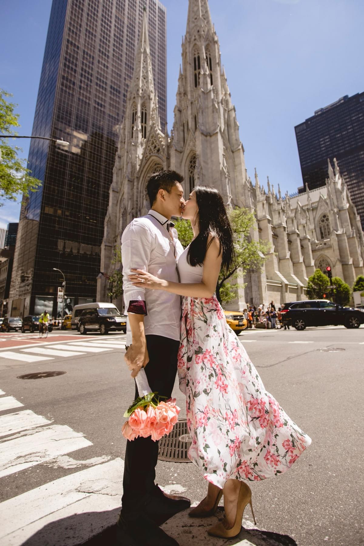 New York Pre-wedding photo / New York Photographer / 5 Ave / Top of the Rockefeller / engagement photo New York Pre-wedding photo / New York Photographer / 5 Ave / Top of the Rockefeller / engagement photo
