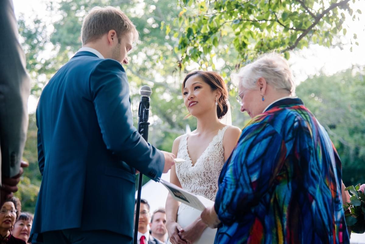 Vow time / bride and groom / wedding day / new york Vow time / bride and groom / wedding day / new york