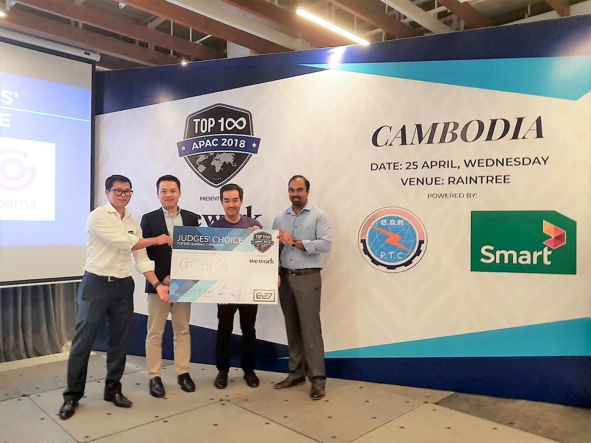 Goama CEO Taro Araya takes out Cambodia Top 100 Award. Goama CEO Taro Araya takes out Cambodia Top 100 Award.