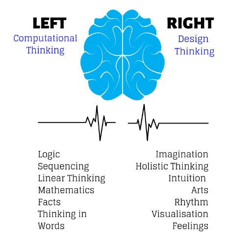 left and right brain left and right brain
