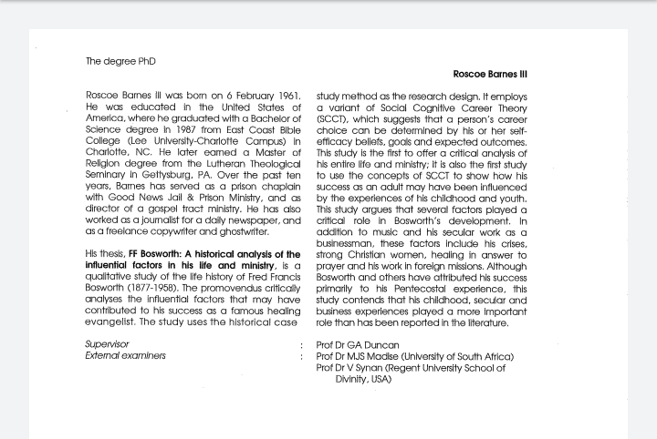Doctorate thesis in history of art
