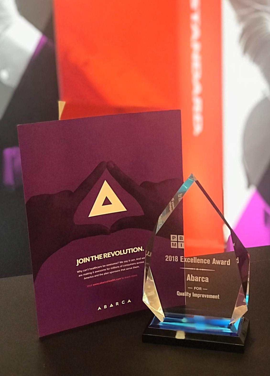Abarca Receives 2018 PBMI Excellence Award For Quality Improvement Strategies Abarca Receives 2018 PBMI Excellence Award For Quality Improvement Strategies