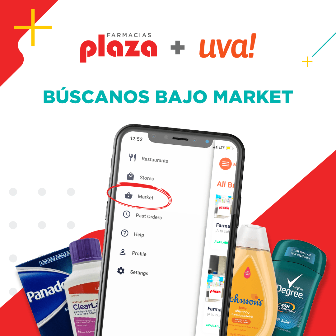 Farmacias Plaza se une a Uva! para entrega de compras al hogar Farmacias Plaza se une a Uva! para entrega de compras al hogar