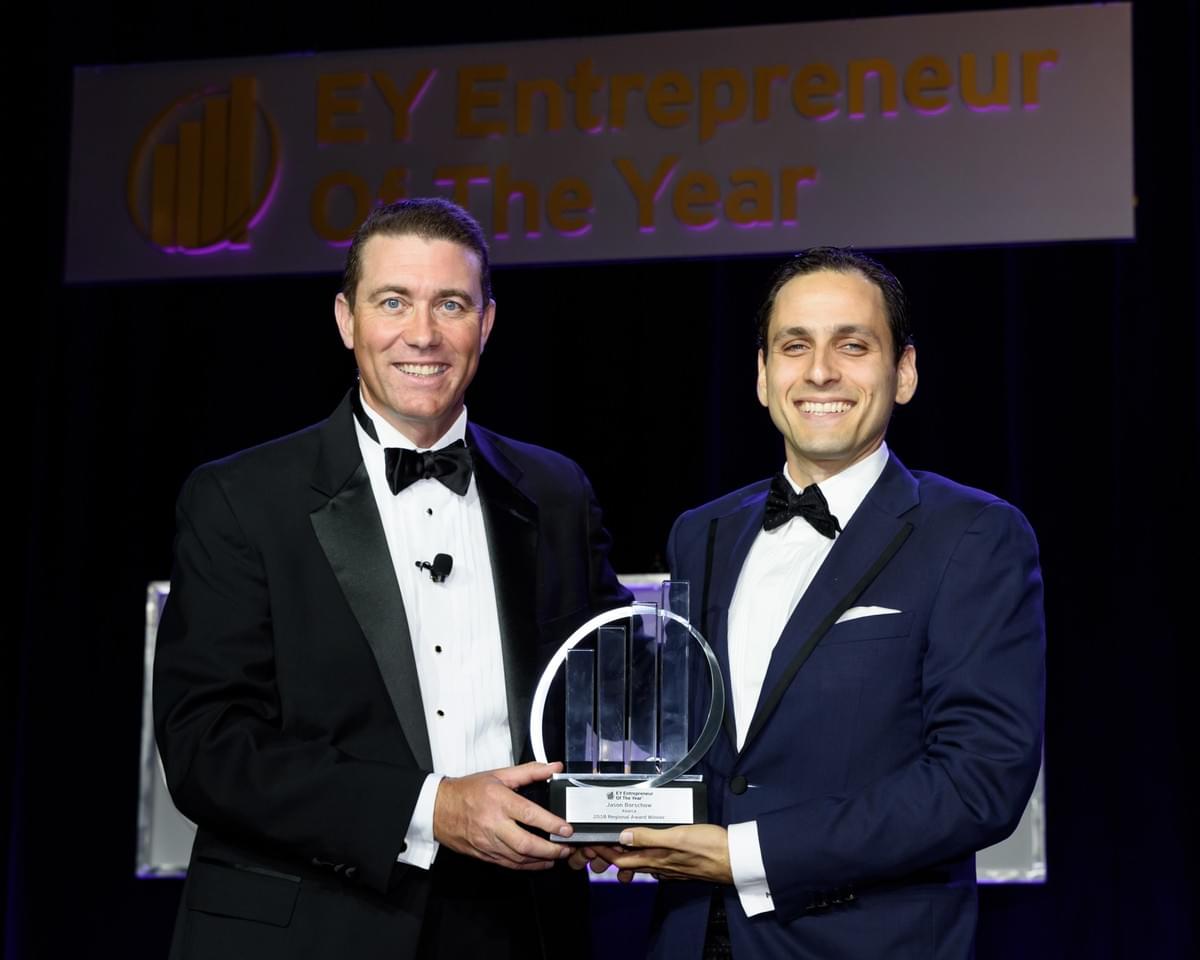 Mike Pattillo giving the award to Jason Borschow Mike Pattillo giving the award to Jason Borschow