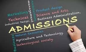 College admissions for various courses. College admissions for various courses.