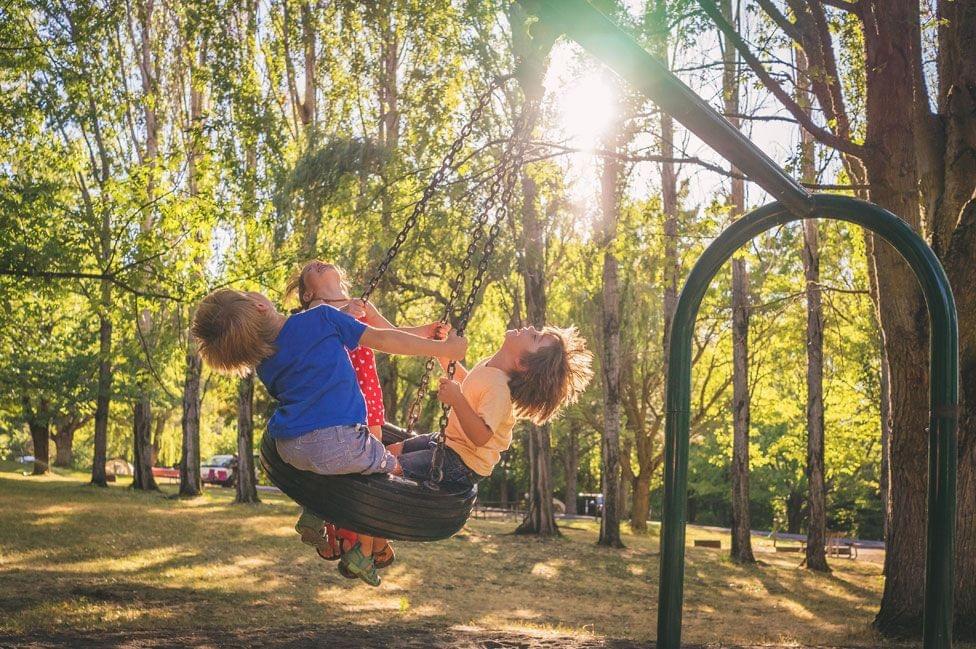 Kids playing together. Kids playing together.