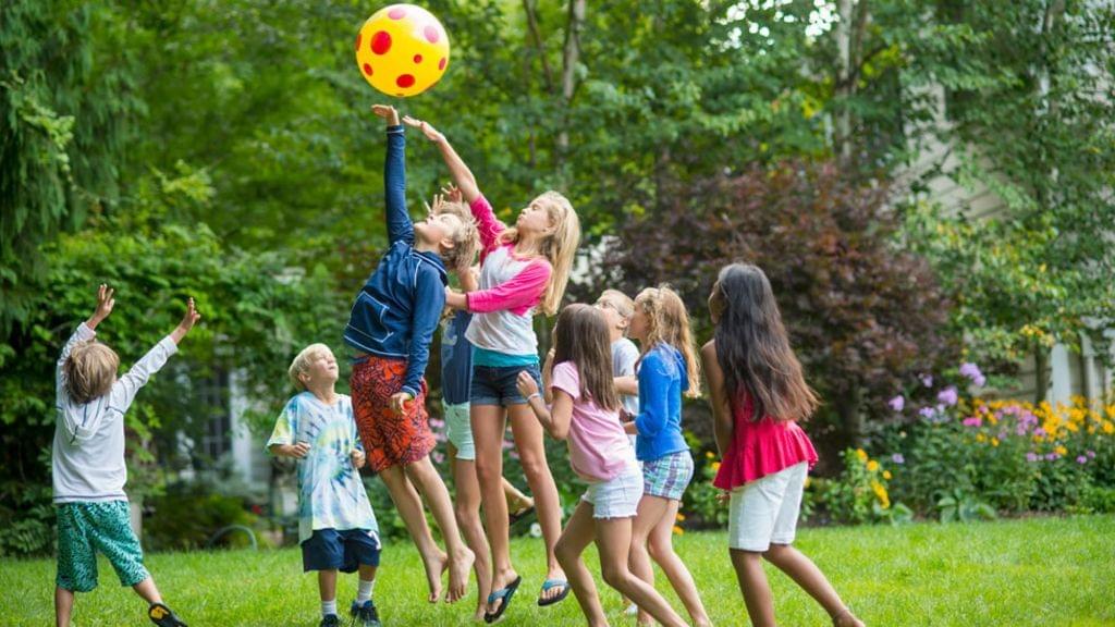 Kids playing together. Kids playing together.
