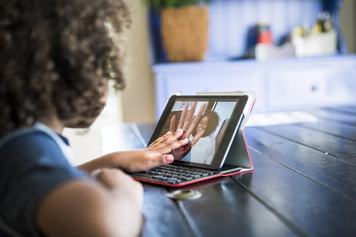 Child talking to a family member via whatsapp? Child talking to a family member via whatsapp?