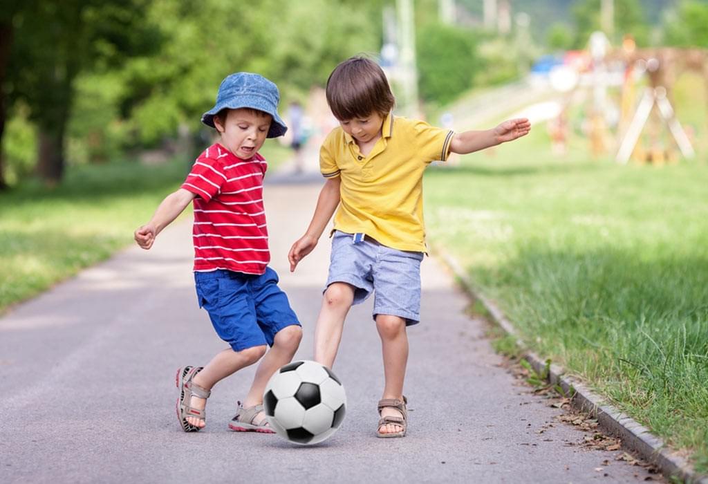 Children playing together. Children playing together.