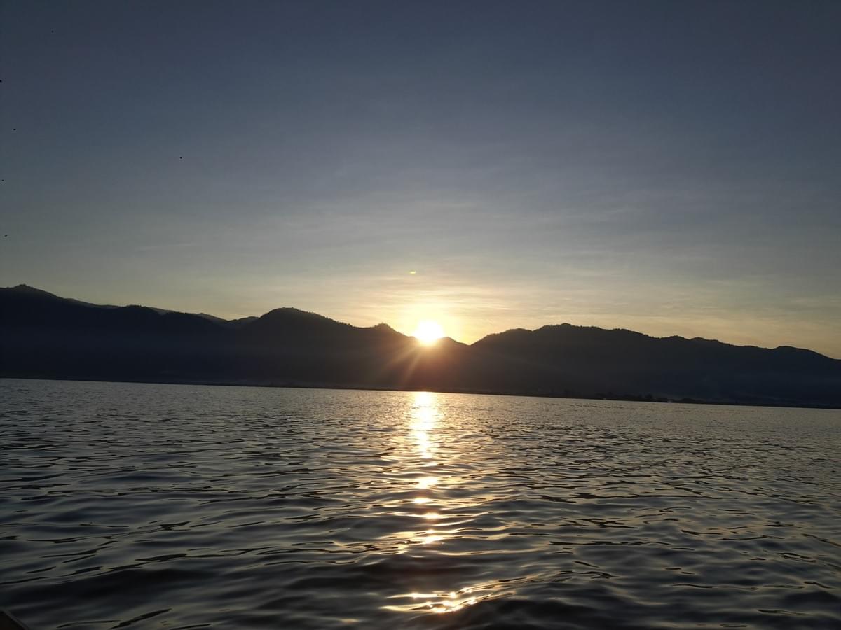 Sunrise at Inle Lake, Myanmar Sunrise at Inle Lake, Myanmar
