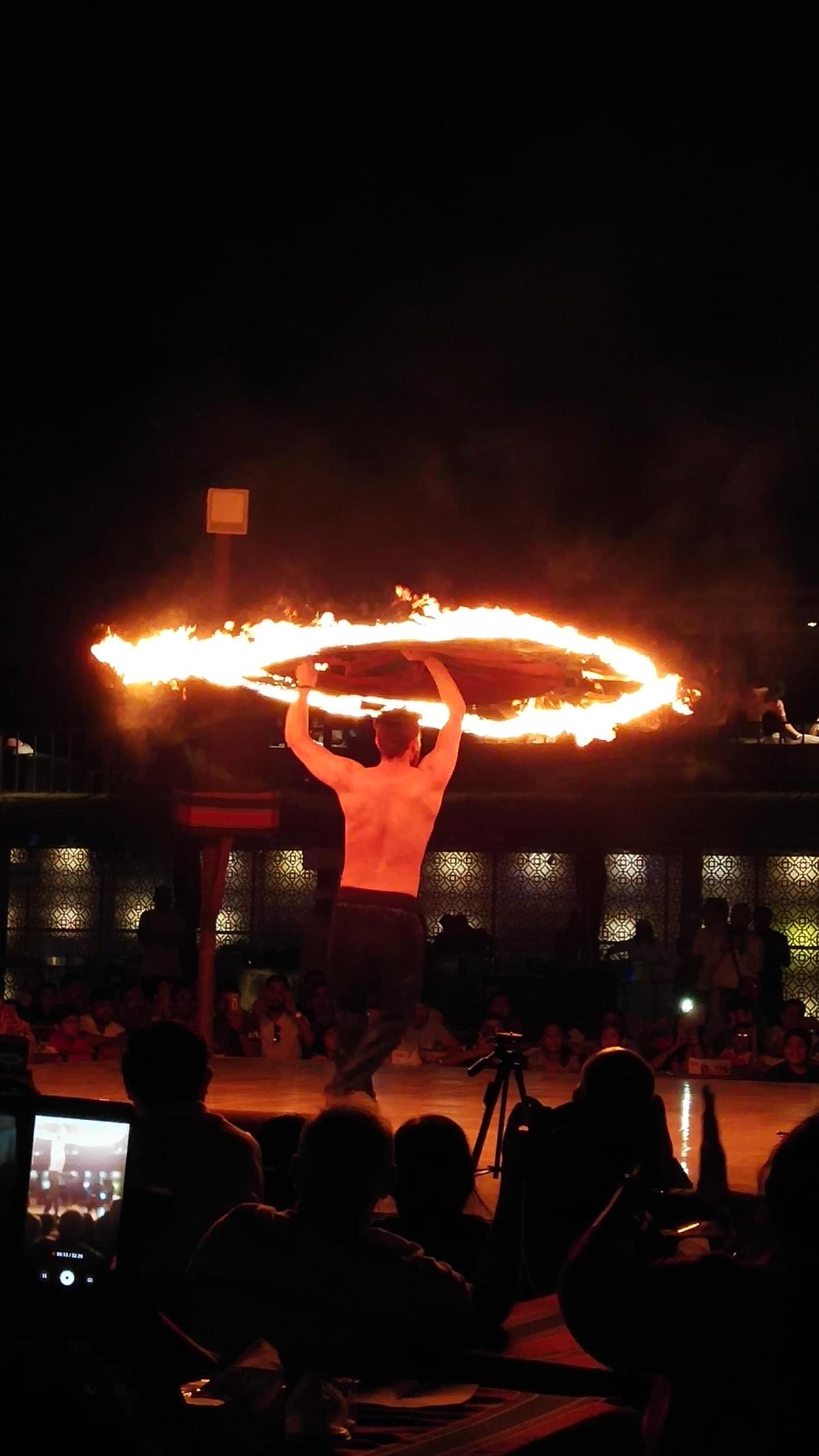 Fire Dancer at Dunes Camp - Places to Visit in Dubai Fire Dancer at Dunes Camp - Places to Visit in Dubai