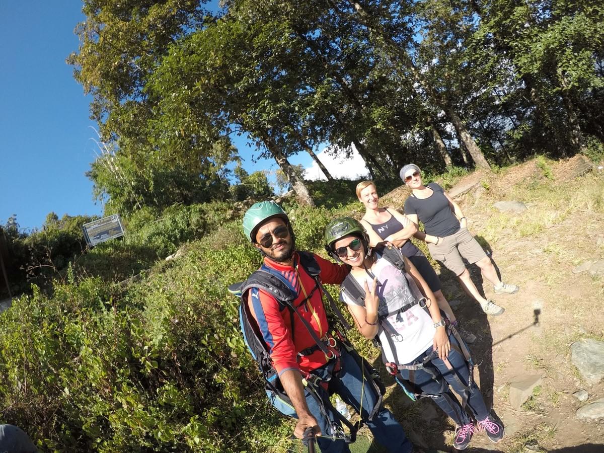 Posing Before Paragliding Posing Before Paragliding