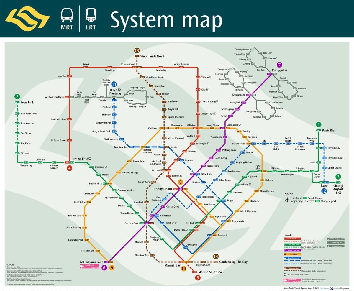 Singapore Transportation Map, The Tiny Island SINGAPORE. Singapore Transportation Map, The Tiny Island SINGAPORE.