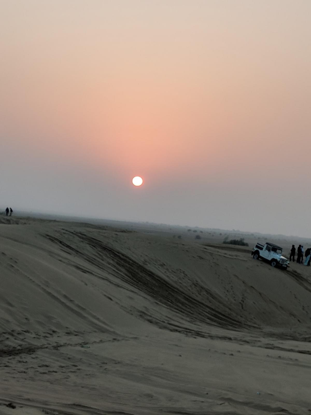 Sunset in Thar Dessert. Padharo Mhare Des JODHPUR-JAISALMER. Sunset in Thar Dessert. Padharo Mhare Des JODHPUR-JAISALMER.