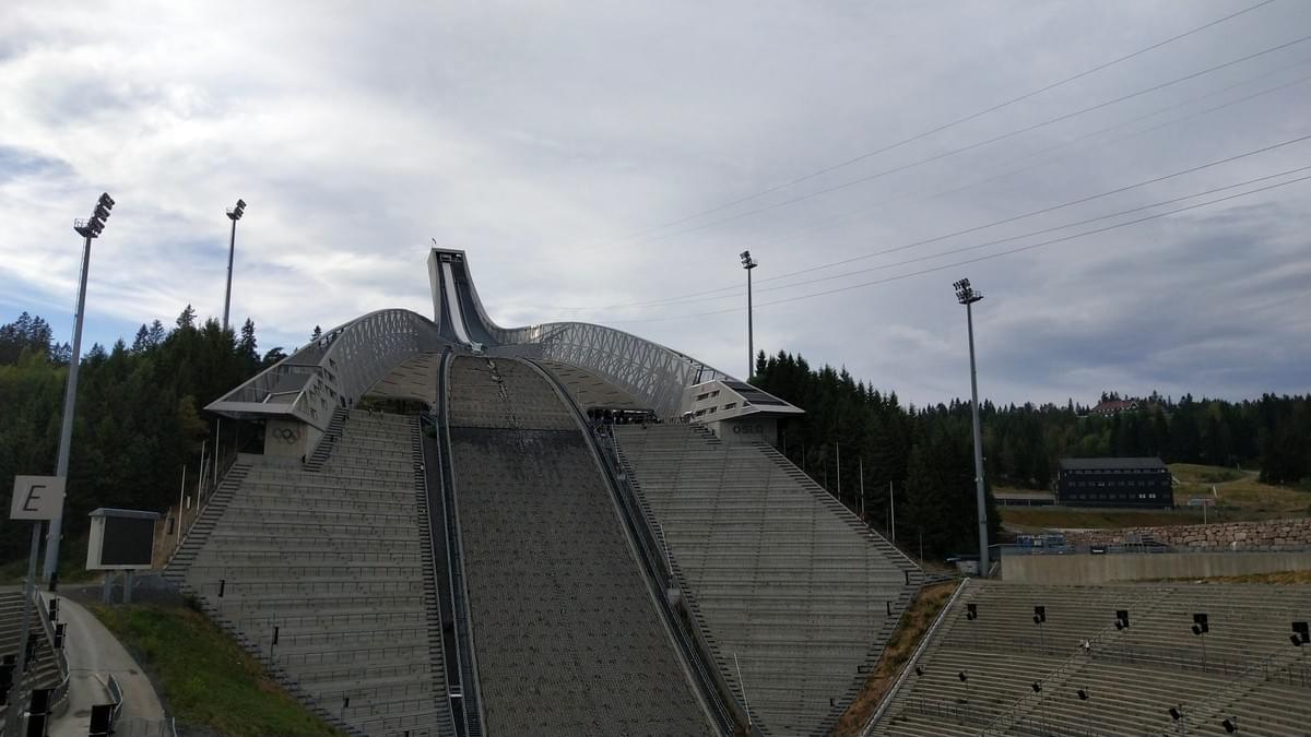 Places to Visit in Oslo - Front View of Holmenkollen Ski Jump Places to Visit in Oslo - Front View of Holmenkollen Ski Jump