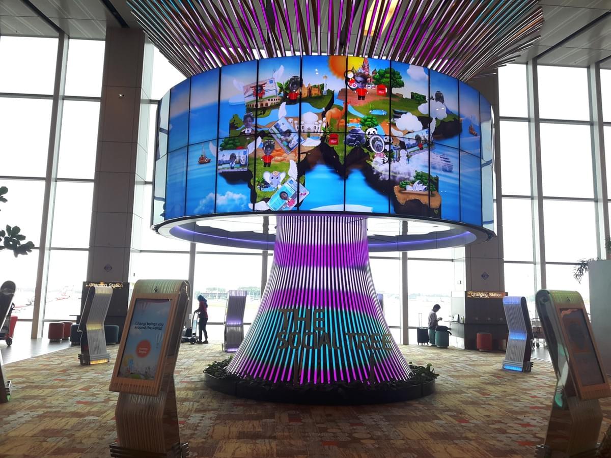 The Social Tree at Changi International Airport, Make Most Of Your Transit Time At CHANGI Airport. The Social Tree at Changi International Airport, Make Most Of Your Transit Time At CHANGI Airport.
