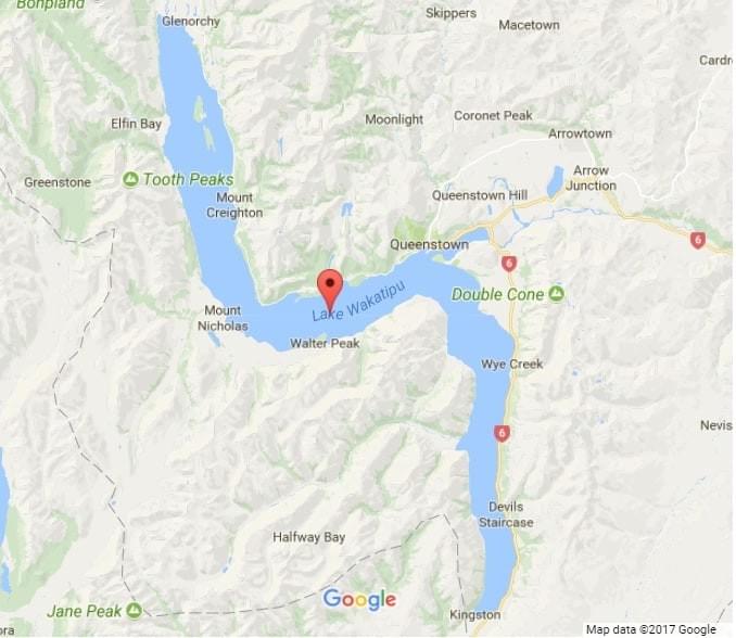Wakatipu Lake Map Wakatipu Lake Map