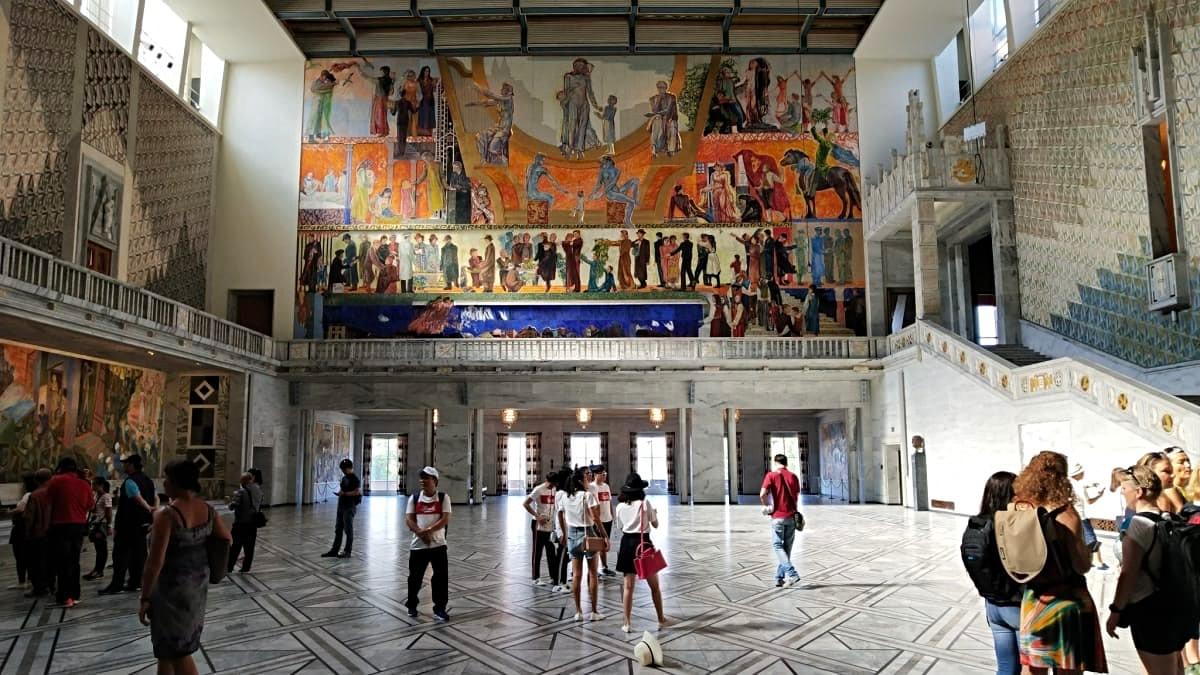 Places to Visit in Oslo - City Hall from Inside Places to Visit in Oslo - City Hall from Inside
