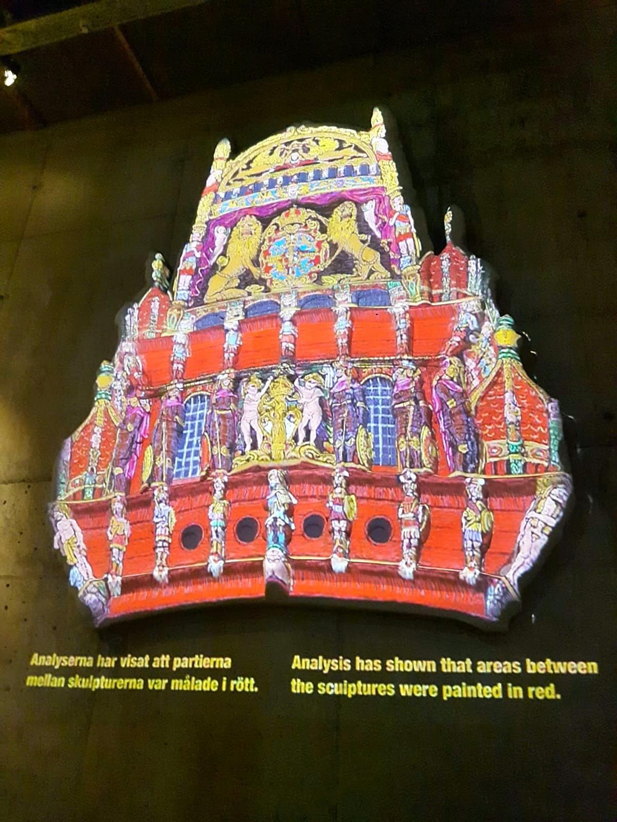 One of the intricate works on vasa ship at vasa museum at Stockholm One of the intricate works on vasa ship at vasa museum at Stockholm