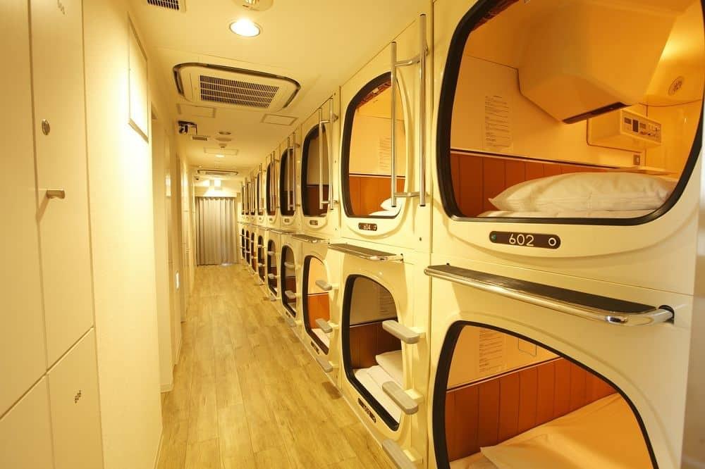 Capsule hotel in Japan Capsule hotel in Japan