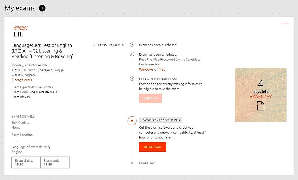 LanguageCert краткое изложение выбранного экзамена и дата его сдачи LanguageCert краткое изложение выбранного экзамена и дата его сдачи