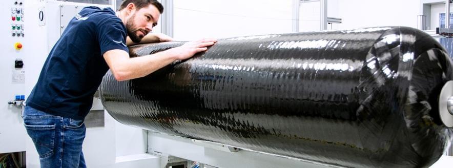 Erh2-bretagne: Un réservoir hydrogène de 320 Litres à 700 bar par Kautex Maschinenbau. Erh2-bretagne: Un réservoir hydrogène de 320 Litres à 700 bar par Kautex Maschinenbau.