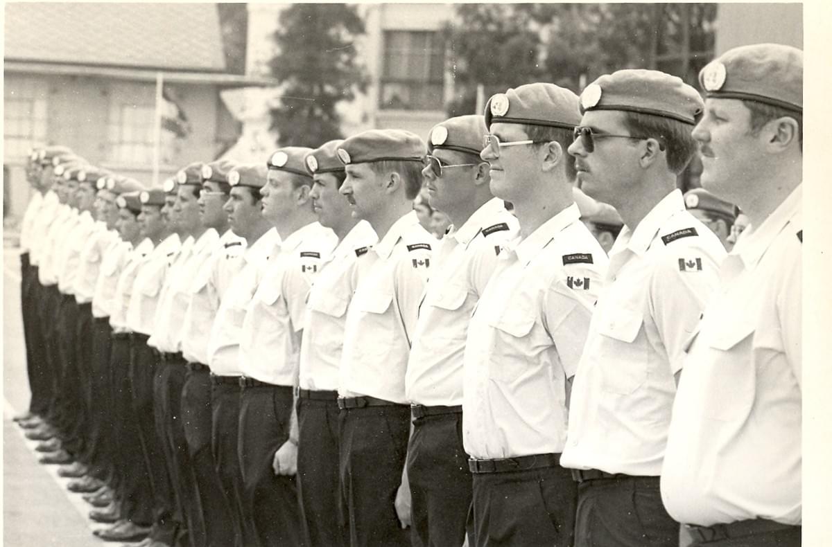 Mark Vandermaas, UNEF 1978 (3rd from R) Mark Vandermaas, UNEF 1978 (3rd from R)