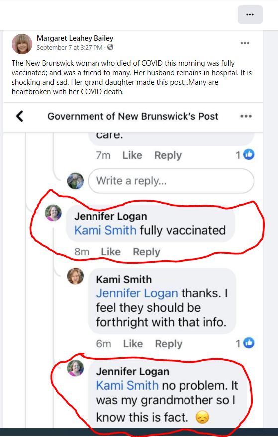 Jennifer Logal confirms grandmother was 'fully vaccinated,' 210907 Jennifer Logal confirms grandmother was 'fully vaccinated,' 210907