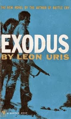 Cover: EXODUS, by Leon Uris Cover: EXODUS, by Leon Uris