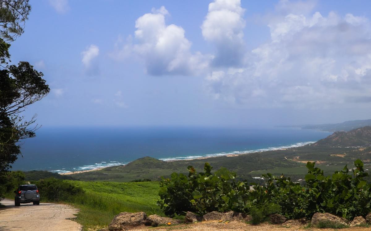 View of Barbados coastline from Cherry Hill close to the St. Nicholas Abbey plantation View of Barbados coastline from Cherry Hill close to the St. Nicholas Abbey plantation