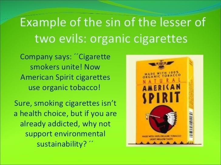 the lesser of two evil the lesser of two evil