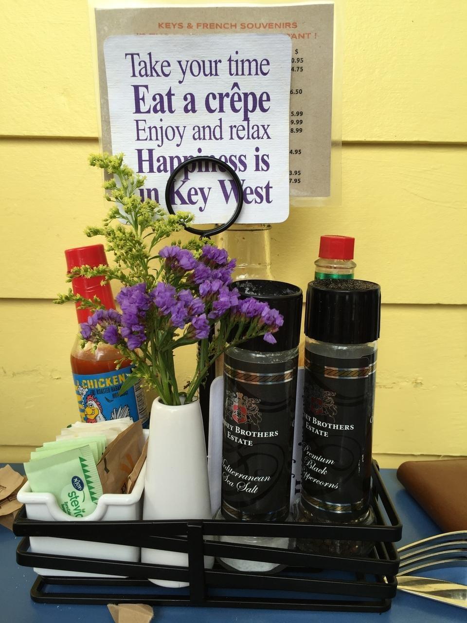 Turn crepes in La Creperie key west Turn crepes in La Creperie key west