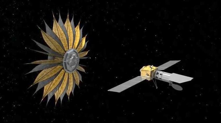 Picture from (How NASA Engineers Use Origami To Design Future Spacecraft) YouTube video by: http://www.seeker.com/, description (NASA is using origami to build a giant star blocker, in hopes of imaging distant worlds). Picture from (How NASA Engineers Use Origami To Design Future Spacecraft) YouTube video by: http://www.seeker.com/, description (NASA is using origami to build a giant star blocker, in hopes of imaging distant worlds).