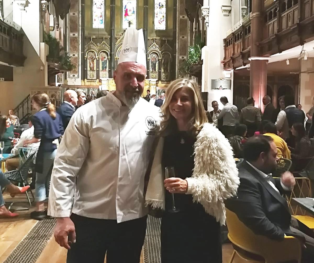 Mercato Metropolitano Mayfair with Gabriele Bagni and Laura Winningham from City Harvest Mercato Metropolitano Mayfair with Gabriele Bagni and Laura Winningham from City Harvest