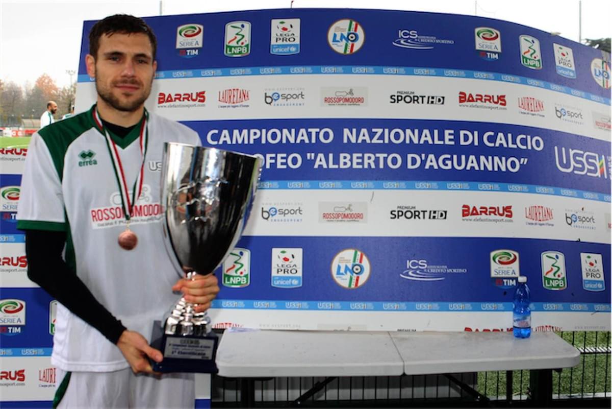 Federico Corona riceve il premio come miglior giocatore del Trofeo D'Aguanno 2017 Federico Corona riceve il premio come miglior giocatore del Trofeo D'Aguanno 2017
