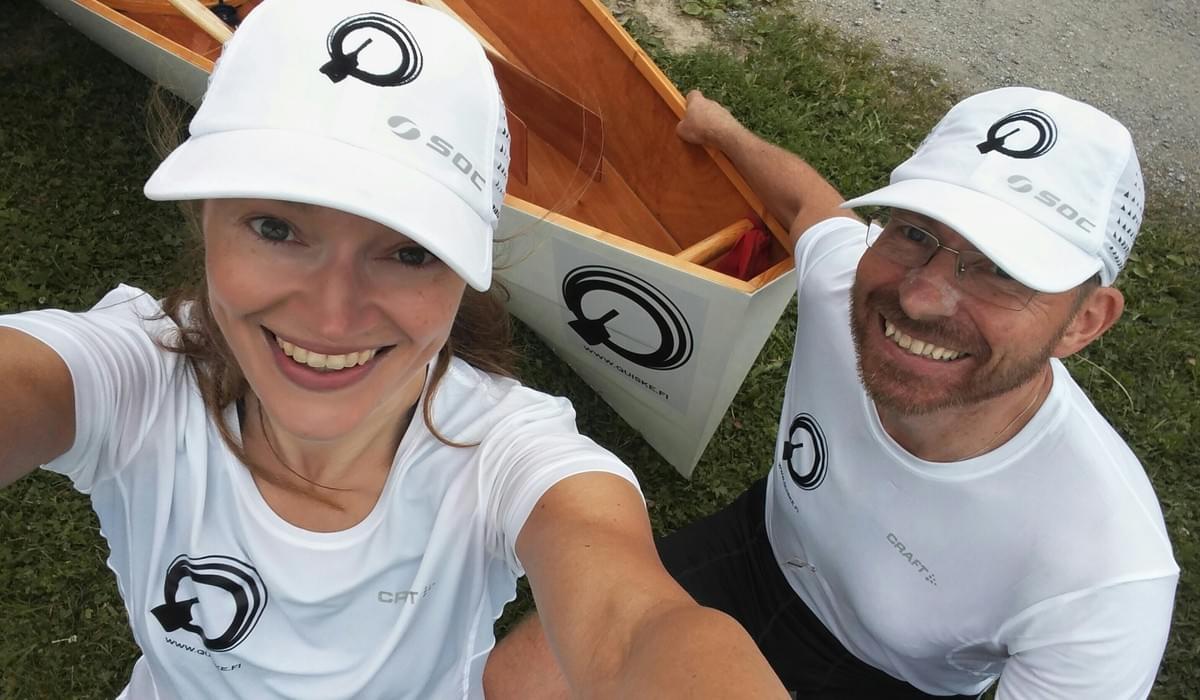 Smiles all around for the Quiske team ( Kristina Björknäs and Pentti Soini) Smiles all around for the Quiske team ( Kristina Björknäs and Pentti Soini)