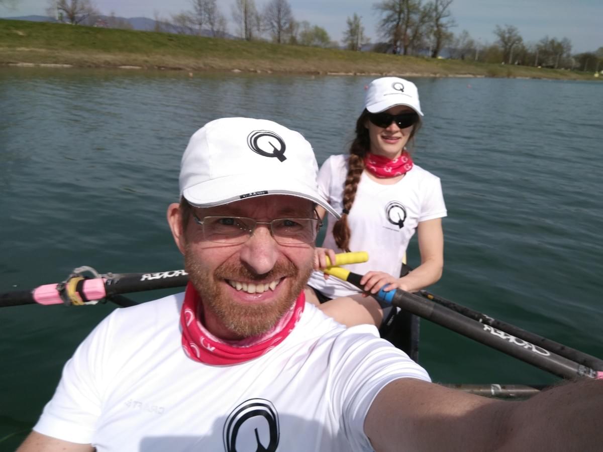 The Quiske field testing crew consisting of Kristina and Pentti show their oar and seat graphs in the post :-) The Quiske field testing crew consisting of Kristina and Pentti show their oar and seat graphs in the post :-)