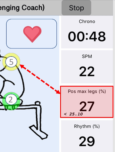Quiske Rowing focus tile can change which metric to display Quiske Rowing focus tile can change which metric to display