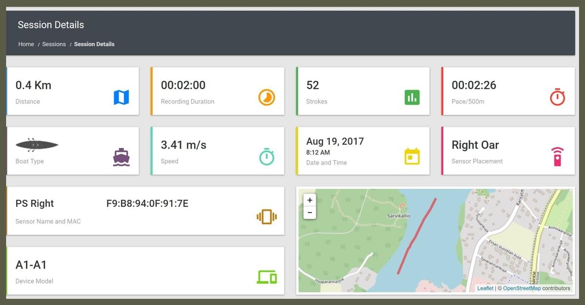 The Quiske Rowing portal stores rowing sessions and allows for detailed techinque analysis and comparisons The Quiske Rowing portal stores rowing sessions and allows for detailed techinque analysis and comparisons