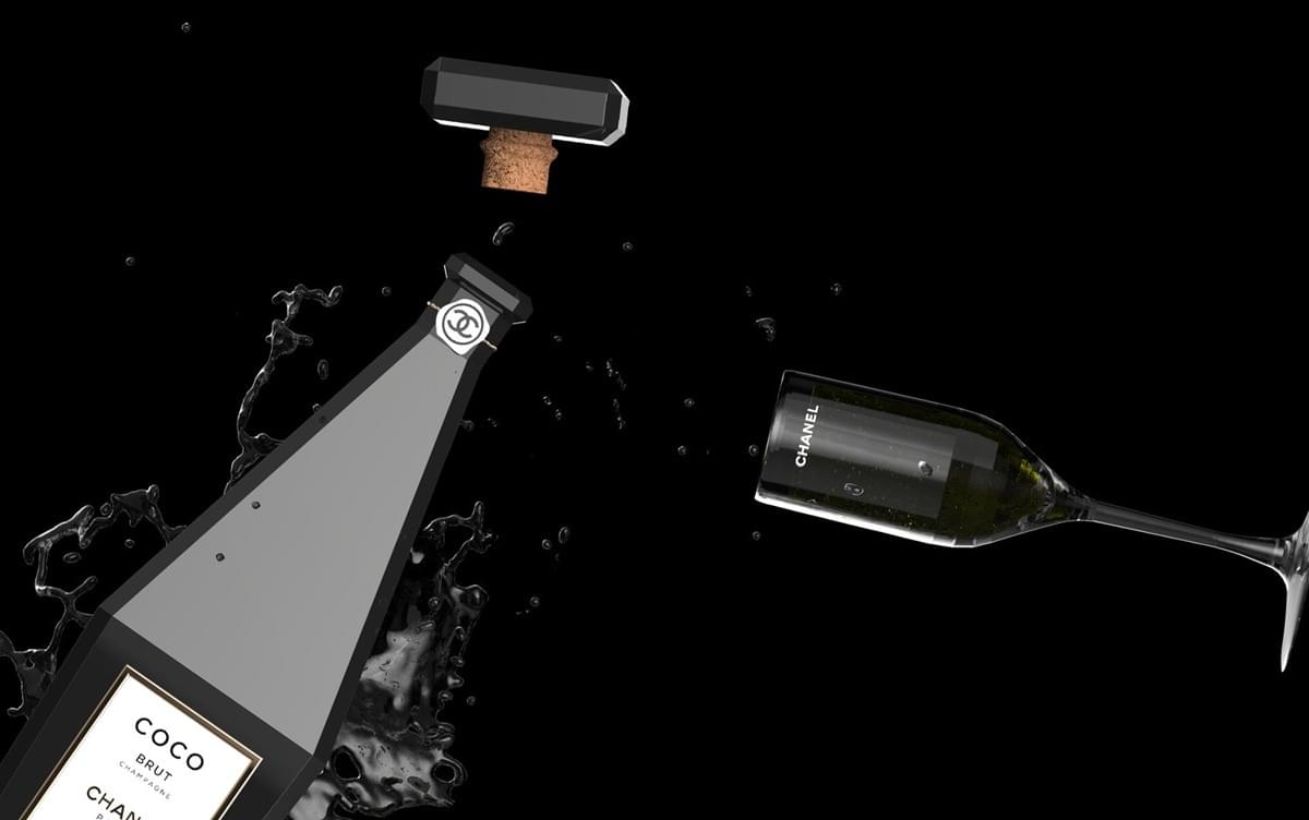 Chanel champagne concept Chanel champagne concept