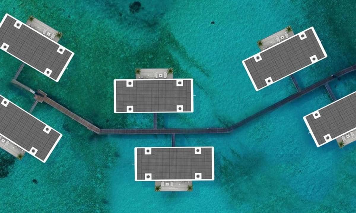 arkup overwater villa bird's eye view arkup overwater villa bird's eye view