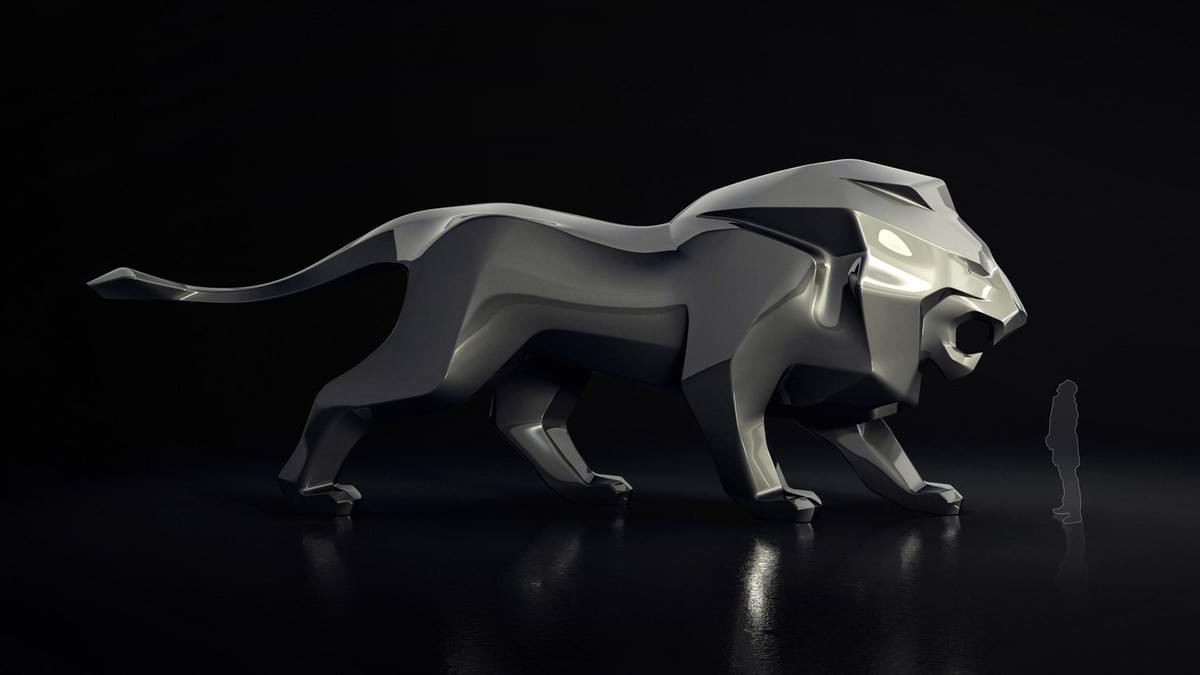 PEUGEOT LION SCULPTURE scale PEUGEOT LION SCULPTURE scale