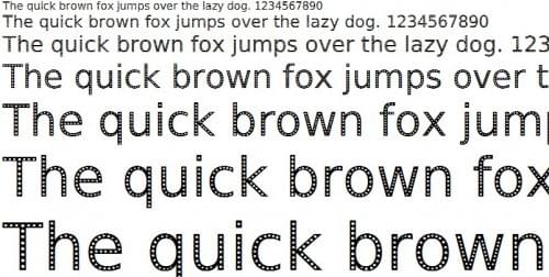 EcoFont preview EcoFont preview